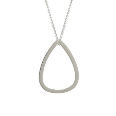 Emotive Raindrop Sterling Silver Necklace