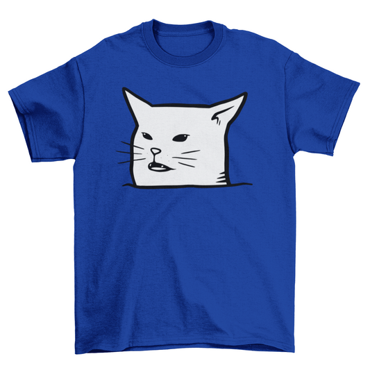 White Cat Meme Short-Sleeve T-Shirt