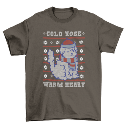 Cute Dog Ugly Christmas Sweater T-Shirt