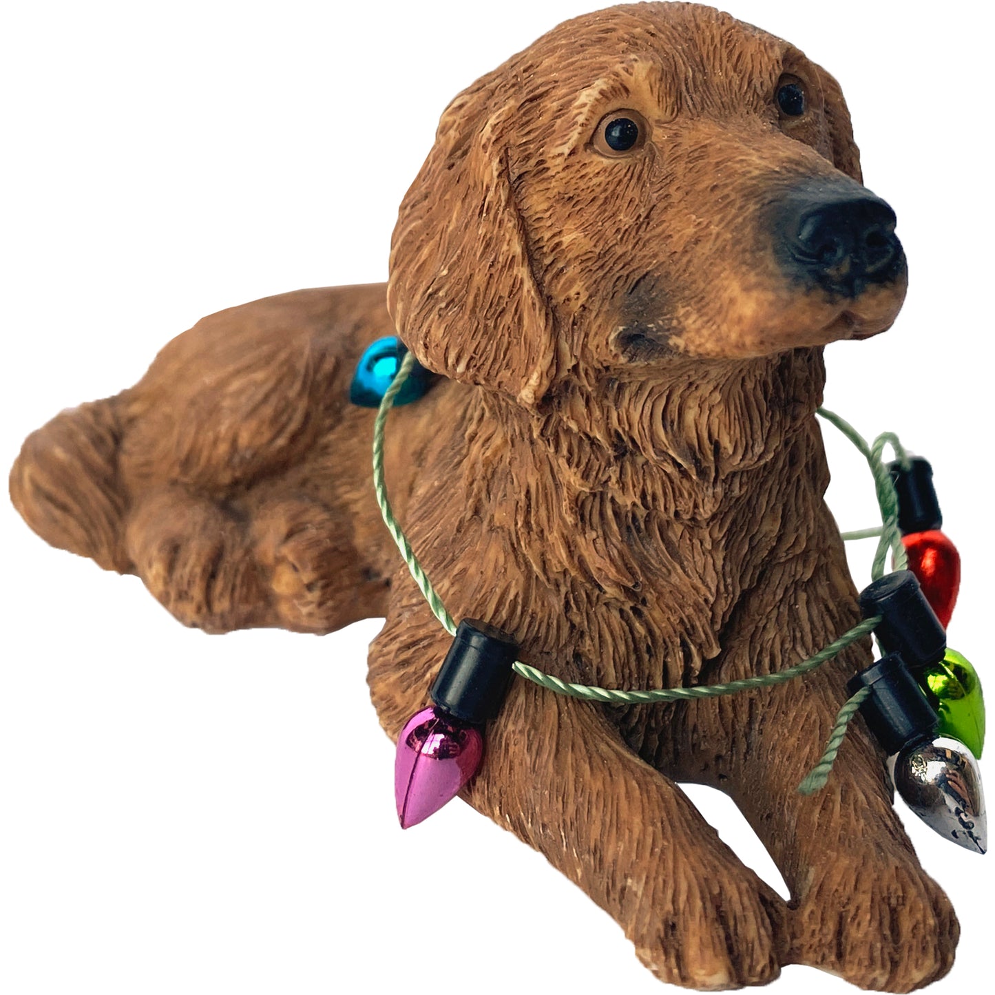 Playful Golden Retriever Christmas Tree Ornament