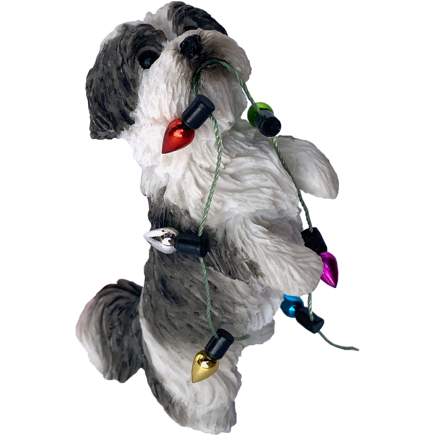 Playful Shih Tzu Christmas Tree Ornament