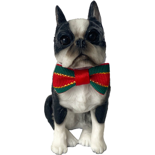 Standing Boston Terrier Christmas Ornament