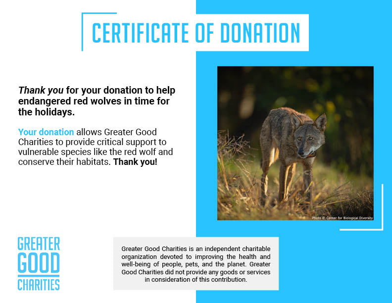 Help Save Endangered Red Wolves