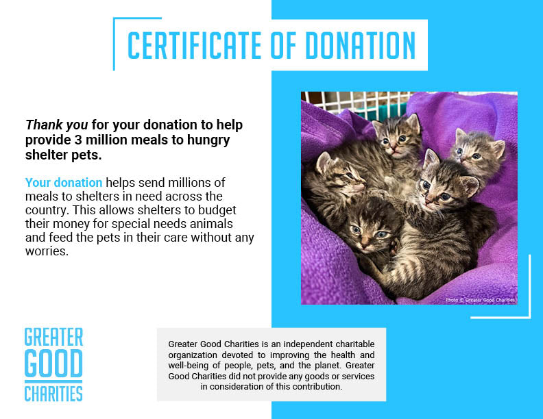 National Feed a Rescue Pet Week - Provide 3 Million Meals for Shelter Pets