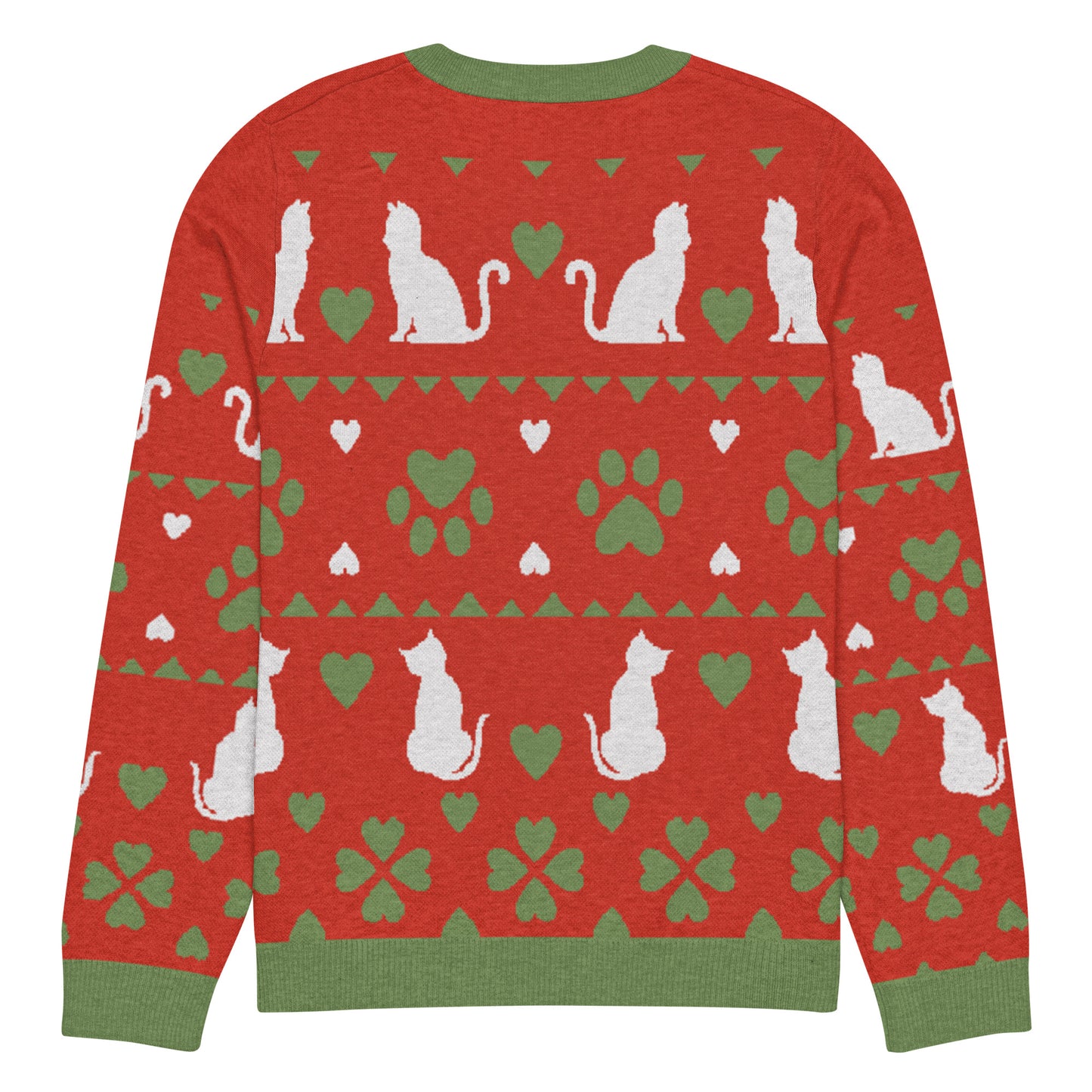 Christmas Cats Knitted Crewneck Sweater