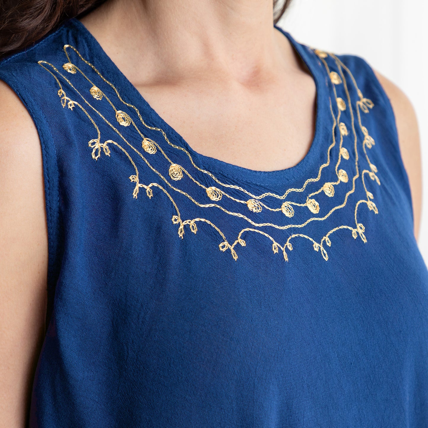 Golden Turtles Sleeveless Dress