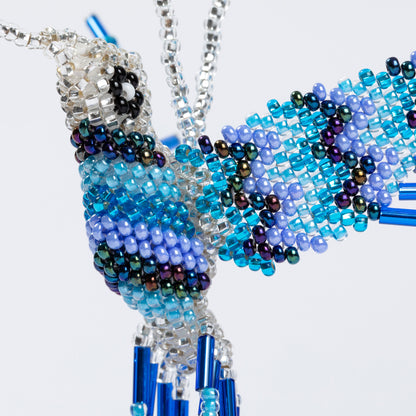 Hand Beaded Guatemalan Hummingbird Ornament