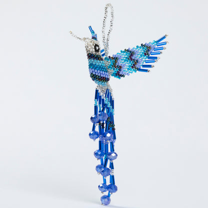 Hand Beaded Guatemalan Hummingbird Ornament