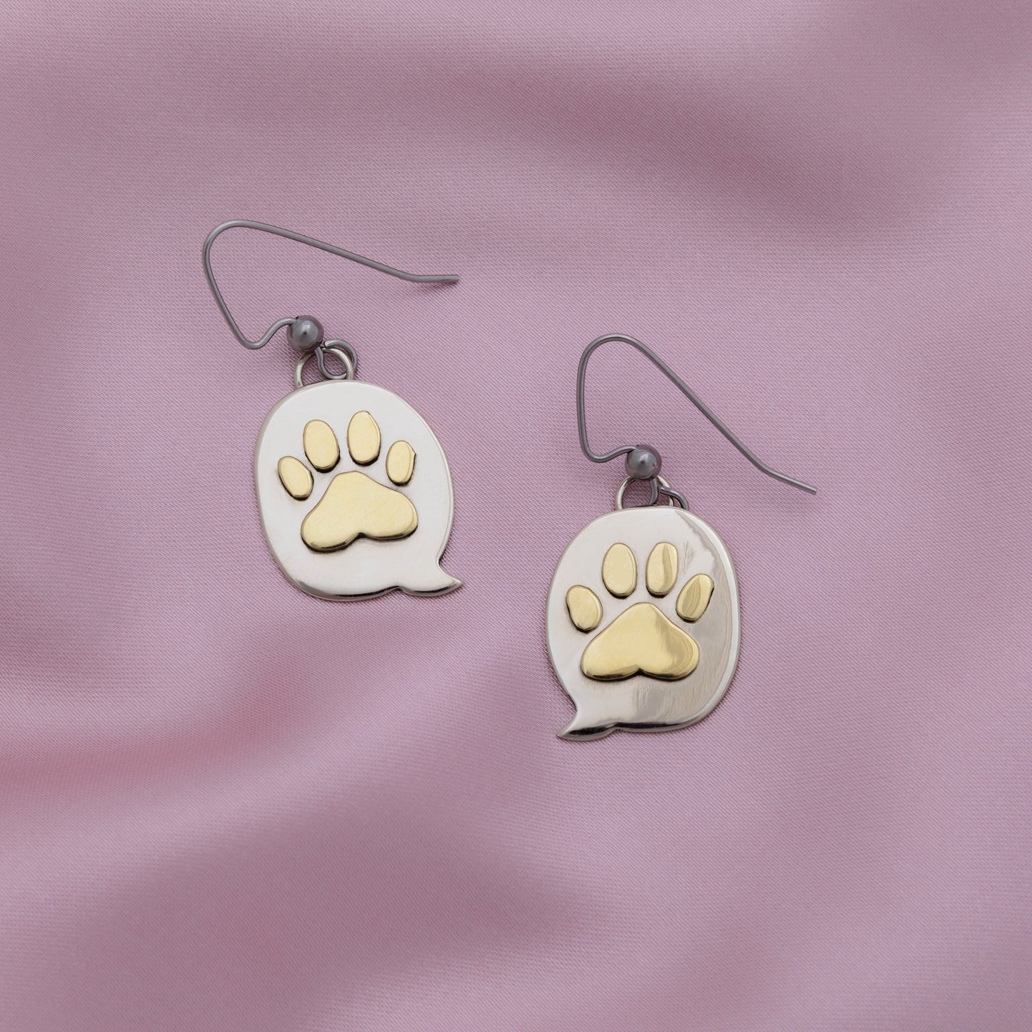 Text Bubble Pet Fair Trade Dangle Earrings