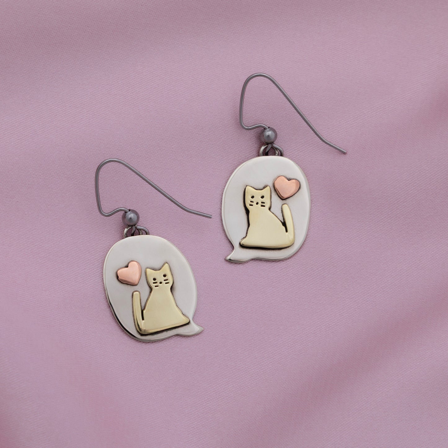 Text Bubble Pet Fair Trade Dangle Earrings
