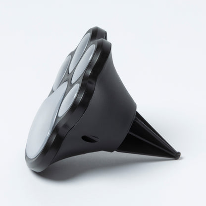 Black garden solar light on a white background
