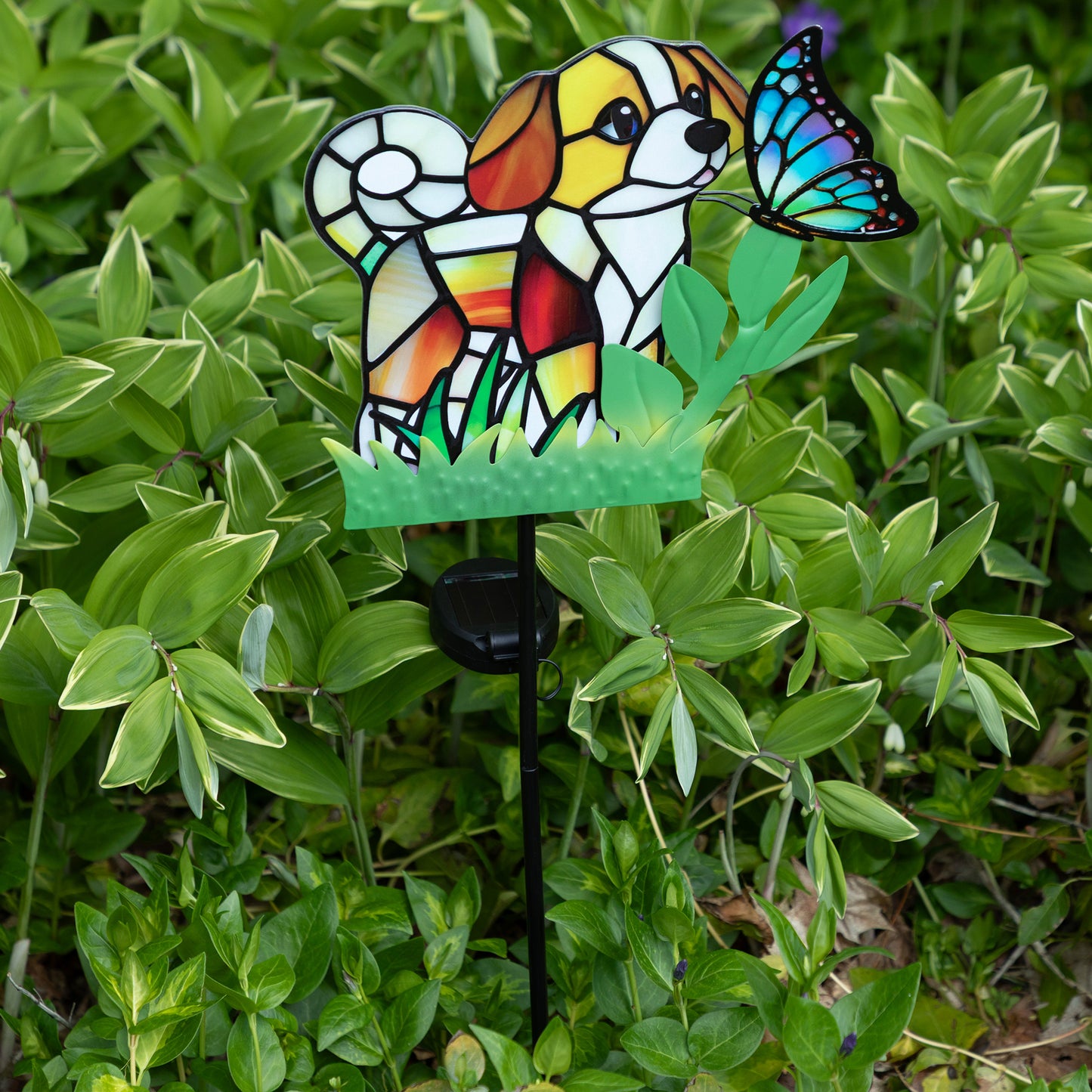 Pets & Angels Colorful Mosaic Solar Garden Stake Light