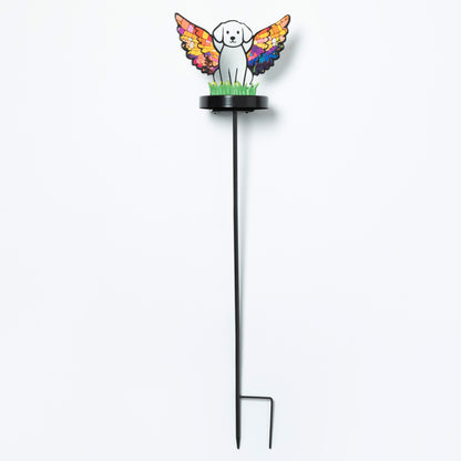 Pets & Angels Colorful Mosaic Solar Garden Stake Light