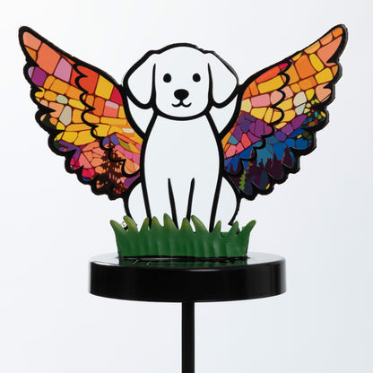 Pets & Angels Colorful Mosaic Solar Garden Stake Light