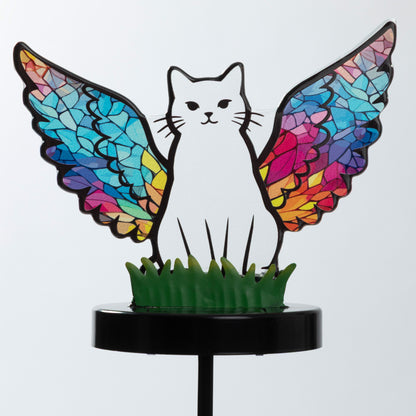 Pets & Angels Colorful Mosaic Solar Garden Stake Light