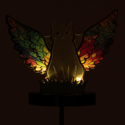 Pets & Angels Colorful Mosaic Solar Garden Stake Light