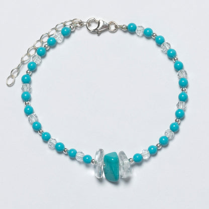 Message in a Bottle Birthstone Bracelet Gift