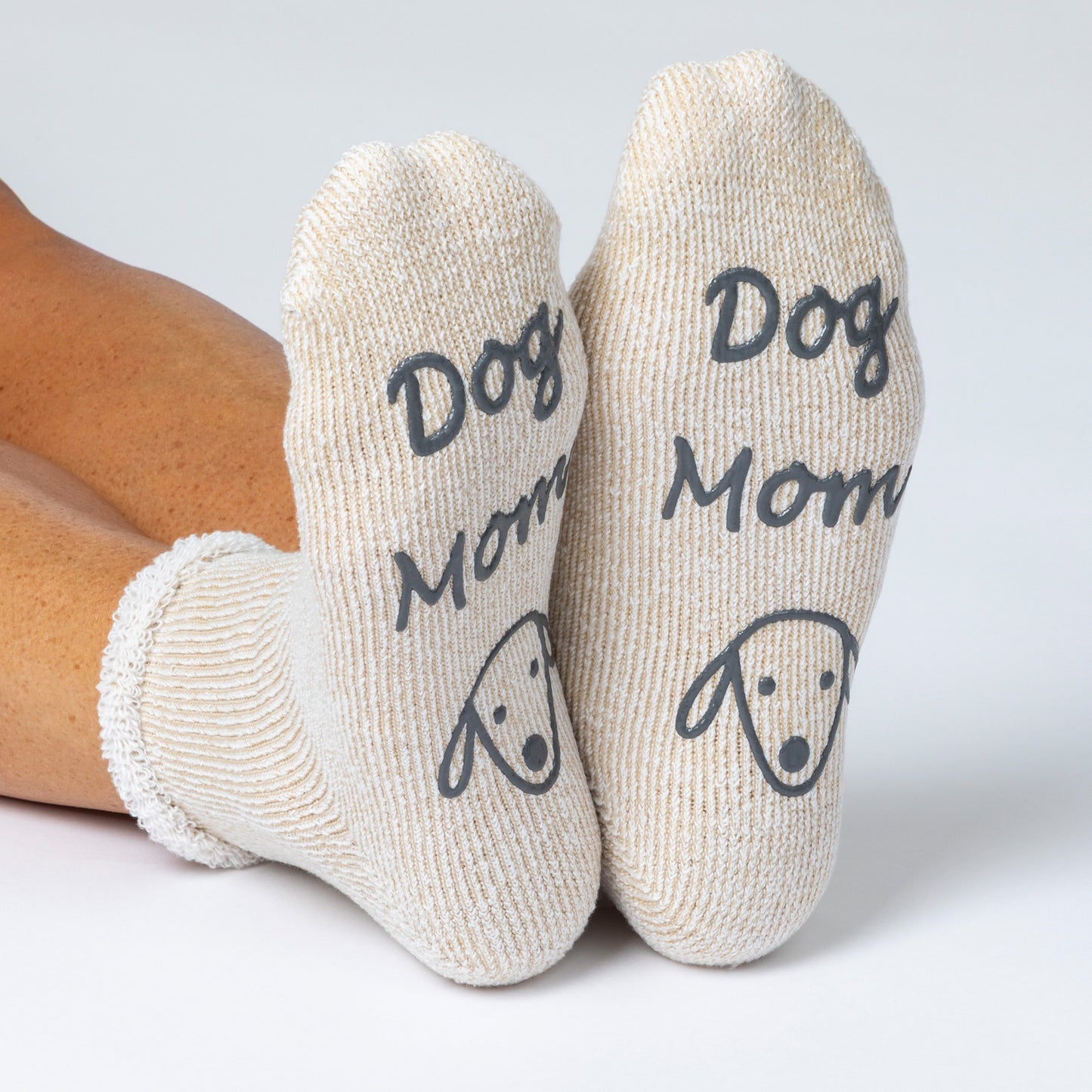 Dog Mom & Cat Mom Non-Slip Gripper Slipper Socks
