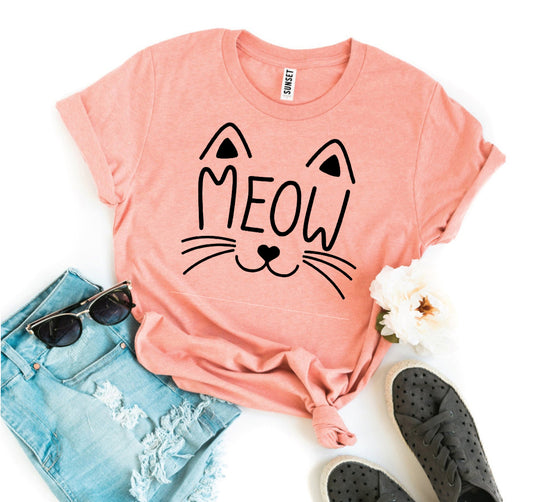 Meow Cat Face T-Shirt