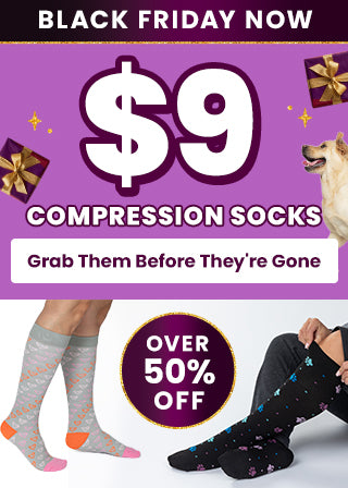 Shop the Black Friday Now event and get $9 Compression Socks at over 50% off! Grab them before they're gone to support shelter pets and more through The Animal Rescue Site and GreaterGood.