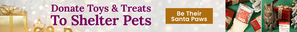 Donate Toys & Treats to Shelter Pets from The Animal Rescue Site and GreaterGood, supporting holiday gifts and essentials for cats and dogs in need through this seasonal donation.