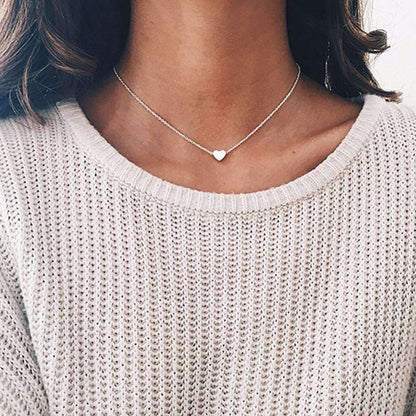 Dainty Heart Chain Necklace