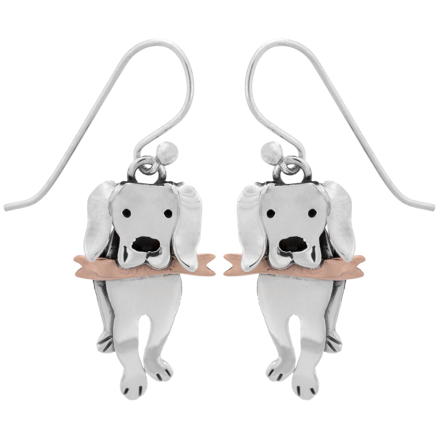 Cat & Dog Mixed Metal Earrings | Handmade, Fair Trade