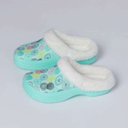 Paw Print Indoor/Outdoor Clog Slipper Shoes