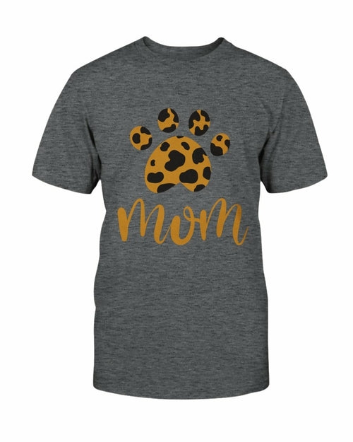 Cheetah Paw Print Mom T shirt