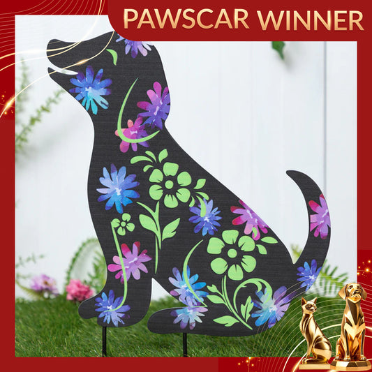 Forever Love Silhouette Garden Stake