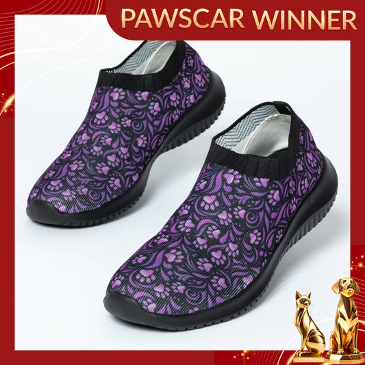 Purple Paw Flex Walking Shoes
