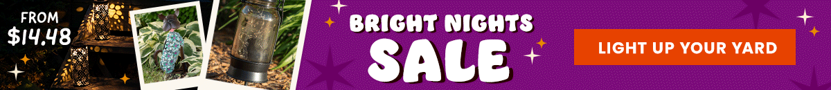 Shop the Bright Nights Sale to light up your yard with solar lanterns, stakes, and garden lights starting from $14.48. Every purchase helps support shelter pets and more through The Animal Rescue Site and GreaterGood.