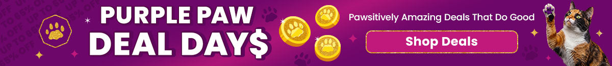 Shop the Purple Paw Deal Days event featuring pawsitively amazing deals that do good, with savings up to 65% off storewide. Every purchase helps support shelter pets and more through The Animal Rescue Site and GreaterGood.