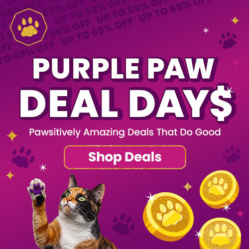 Shop the Purple Paw Deal Days event featuring pawsitively amazing deals that do good, with savings up to 65% off storewide. Every purchase helps support shelter pets and more through The Animal Rescue Site and GreaterGood.