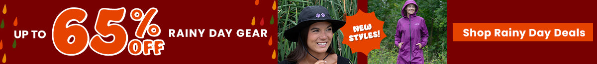 Get up to 65% off rainy day gear, including new styles like weather-ready hats and waterproof jackets. Shop today to stay dry and help support shelter pets and more through The Animal Rescue Site and GreaterGood.