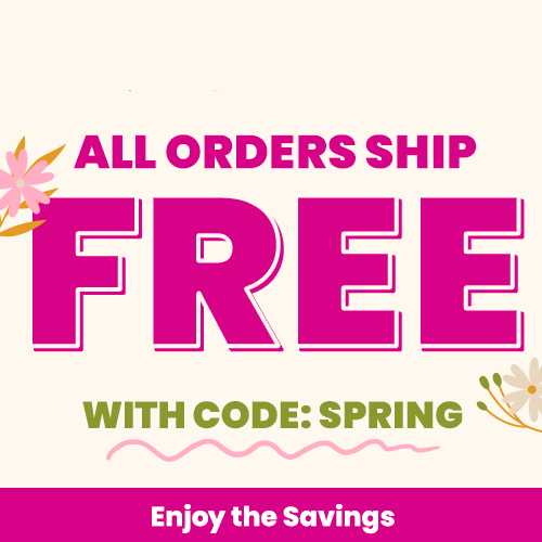 Free Shipping on All Orders promotion by The Animal Rescue Site and GreaterGood; proceeds help support shelter pets and more, highlighting spring-themed apparel, accessories, and colorful floral seasonal styles.