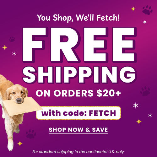 Enjoy free shipping on orders of $20 or more when you use code FETCH (for standard shipping in the continental U.S. only). Shop now to save on your favorite finds while supporting shelter pets and more through The Animal Rescue Site and GreaterGood.