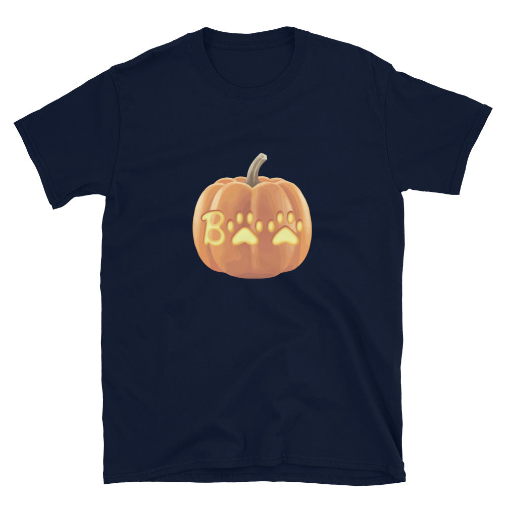 Paw Print Boo Pumpkin T-Shirt