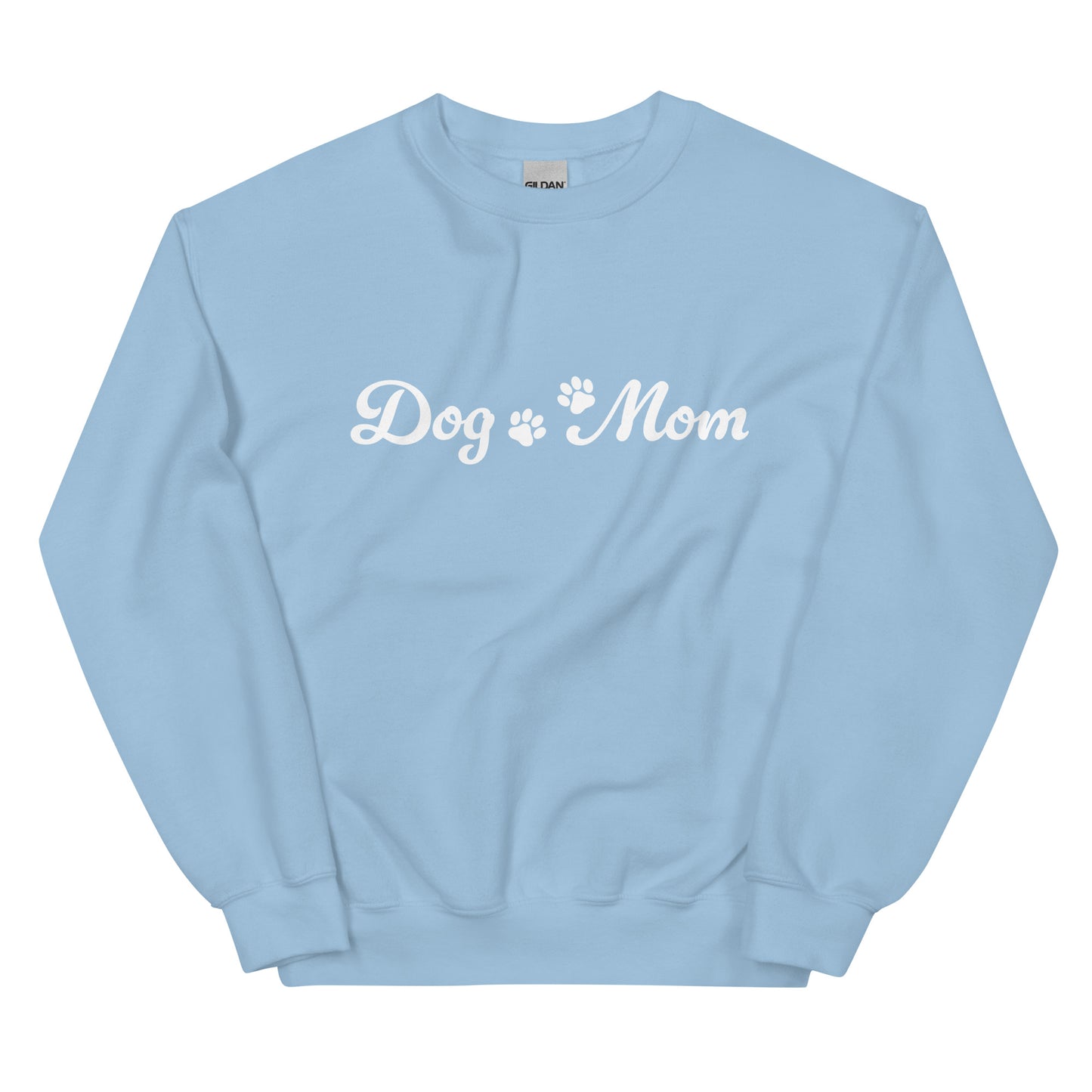 Paw Print Dog Mom Crewneck Sweatshirt