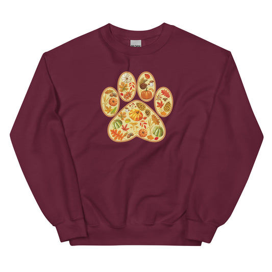 Paw Print of Autumn Crewneck Sweatshirt