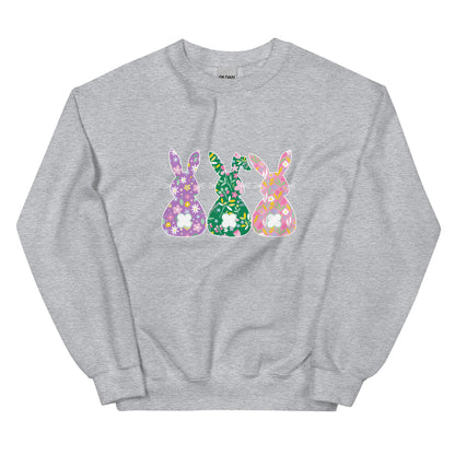 Whimsical Bunnies Crewneck Sweatshirt