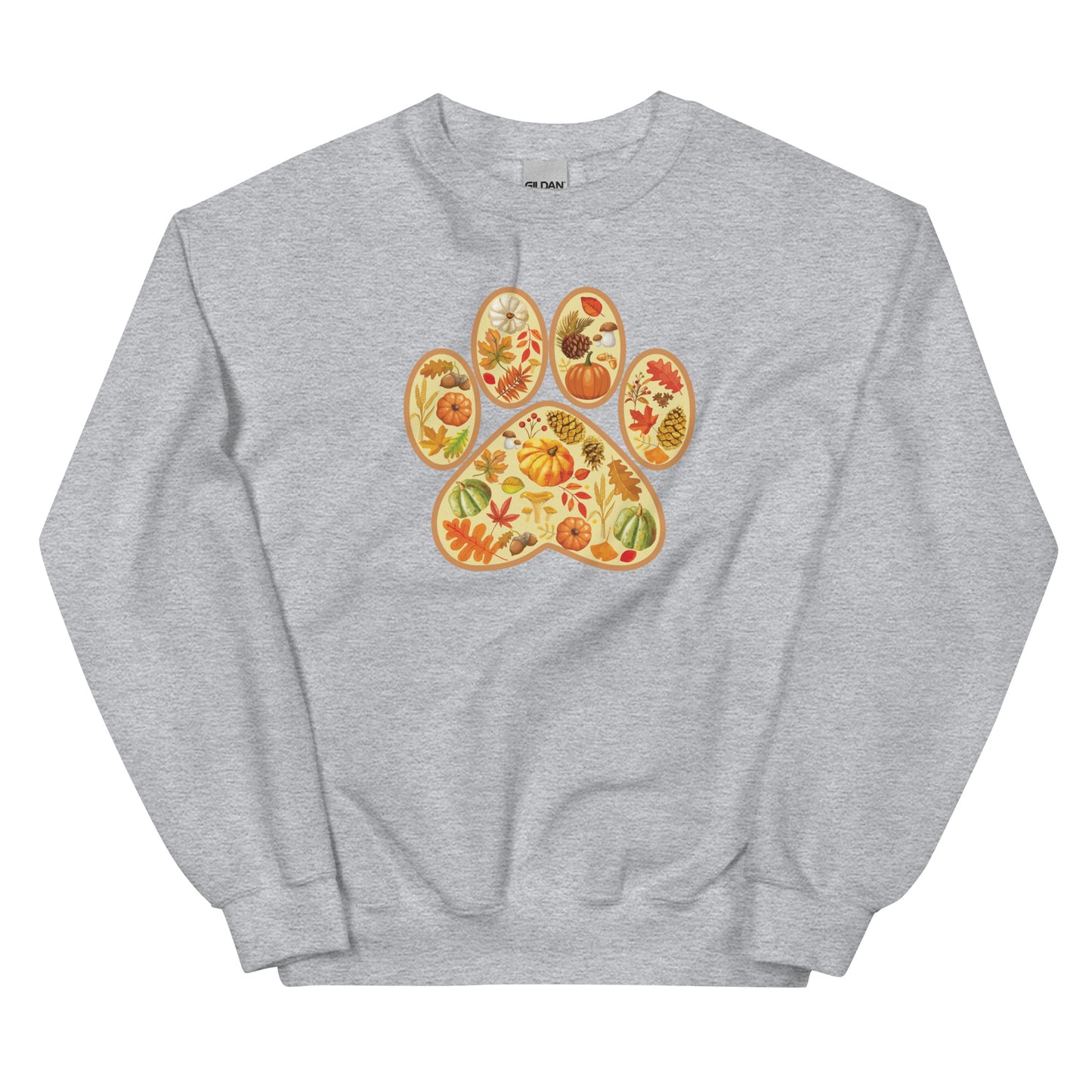 Paw Print of Autumn Crewneck Sweatshirt