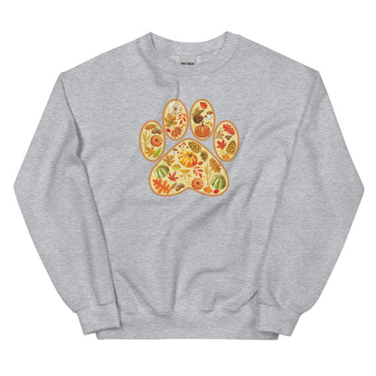 Paw Print of Autumn Crewneck Sweatshirt