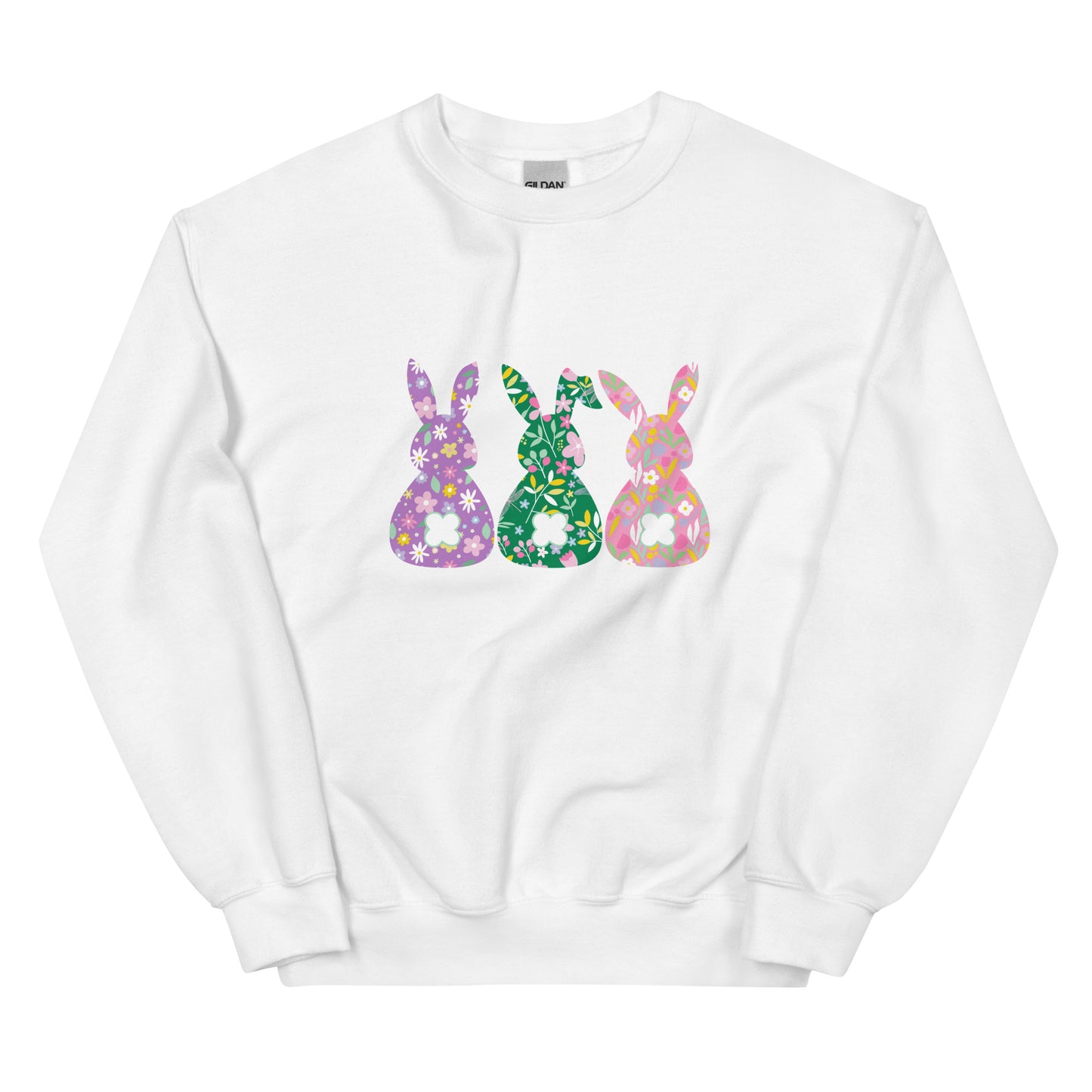 Whimsical Bunnies Crewneck Sweatshirt