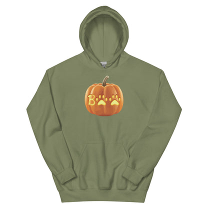 Paw Print Boo Pumpkin Hoodie