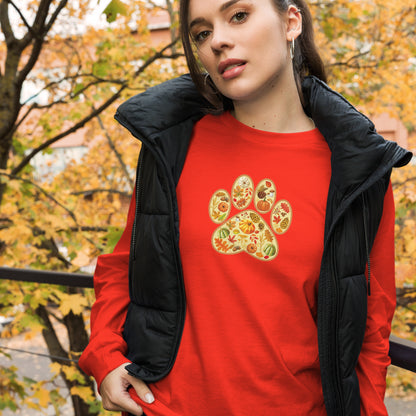 Paw Print of Autumn Long Sleeve Tee