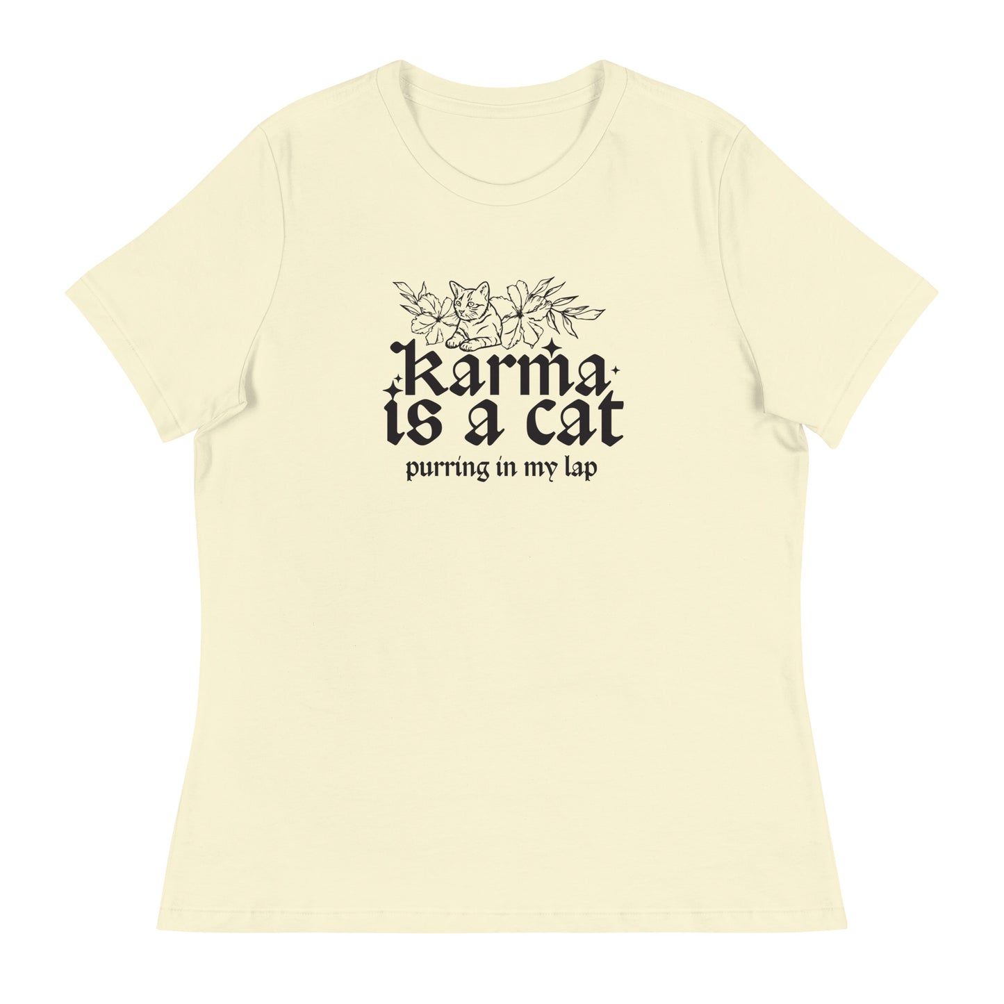 Karma is a Cat Women's Relaxed T-Shirt