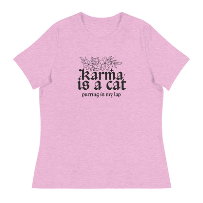 Karma is a Cat Women's Relaxed T-Shirt