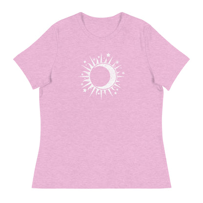 Celestial Sun & Moon Women's Relaxed T-Shirt