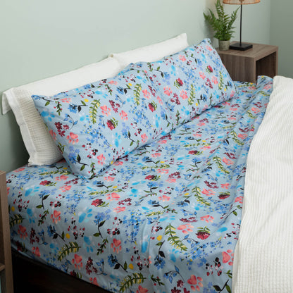 Super Cozy&trade; Flower Garden Paws Sheet Set